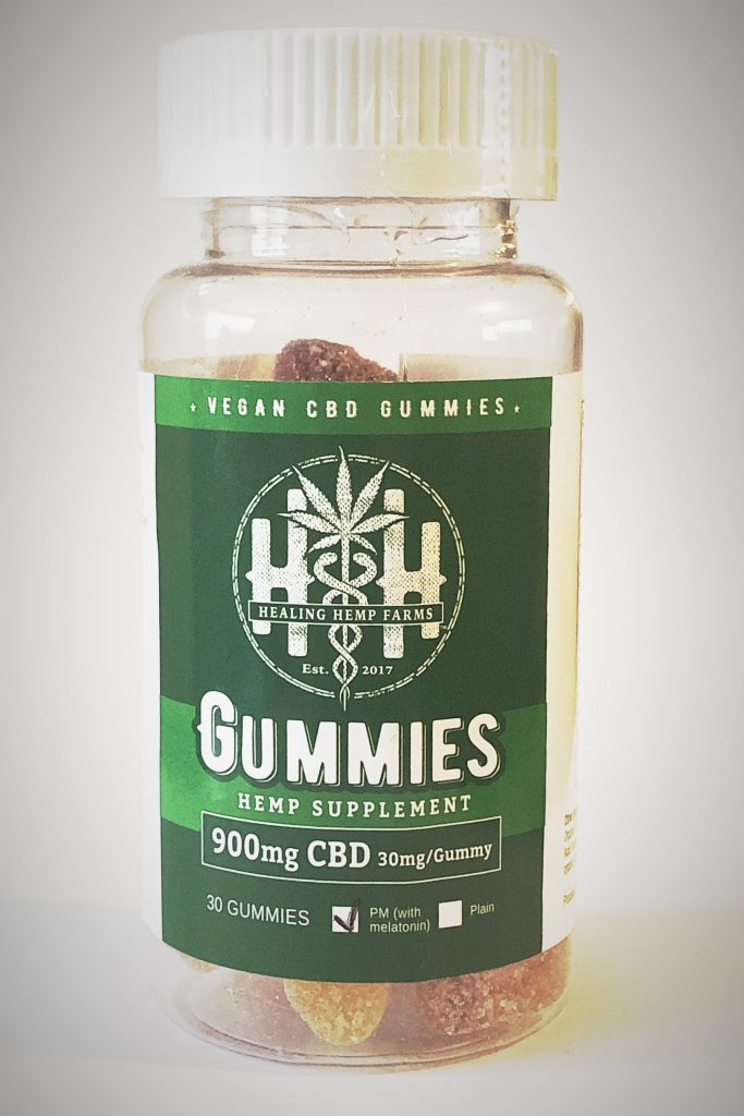 900mg Pure (0% THC) CBD Gummies- (PM) with Melatonin - Healing Hemp Farms